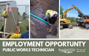 Employment Opportunity - Public Works Technician 