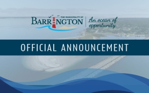 Press Release - MUNICIPALITY OF BARRINGTON ANNOUNCES DEPARTURE OF CAO CHRIS FROTTEN